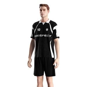 Maillot de football de haute qualité avec col triangulaire, panneaux en mesh respirants et technologie de séchage rapide pour les séances d'entraînement - Product Image 2