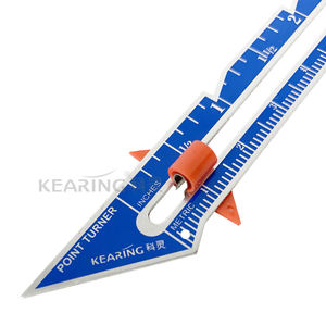 Medidor <span class=keywords><strong>de</strong></span> costura <span class=keywords><strong>de</strong></span> aluminio Kearing Dualable con herramienta <span class=keywords><strong>de</strong></span> medición <span class=keywords><strong>de</strong></span> dobladillo y costura precisa con girador <span class=keywords><strong>de</strong></span> puntos SKU # 5007A - Product Image 1