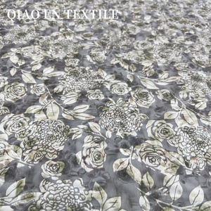 Tissu en velours devoré à motifs floraux rose pastel, velours semi-transparent avec motifs <span class=keywords><strong>aquarelle</strong></span> vintage - Product Image 5