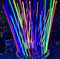Tubo RGB Programable de 360 Grados con Control SPI para Decoración de Escenarios, Festivales de Música, Parques, Bares y Conferencias
