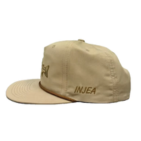 Gorras de nailon de 5 paneles con bordado personalizado, estilo Dad Hat, sin estructura, de corona baja, tipo Snapback, para exteriores, pesca y caza de aves, modelo 256 Rope Hat