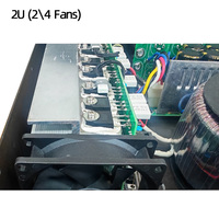 Amplificateur de puissance professionnel 4 canaux en métal pour montage en rack, idéal pour la scène, les salles de conférence et l'ingénierie, avec protection contre la surchauffe F-4400