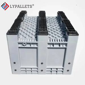 LYPALLETS gri sarı ve mavi katı plastik palet kutusu/kargo depolama için plastik palet - Product Image 2