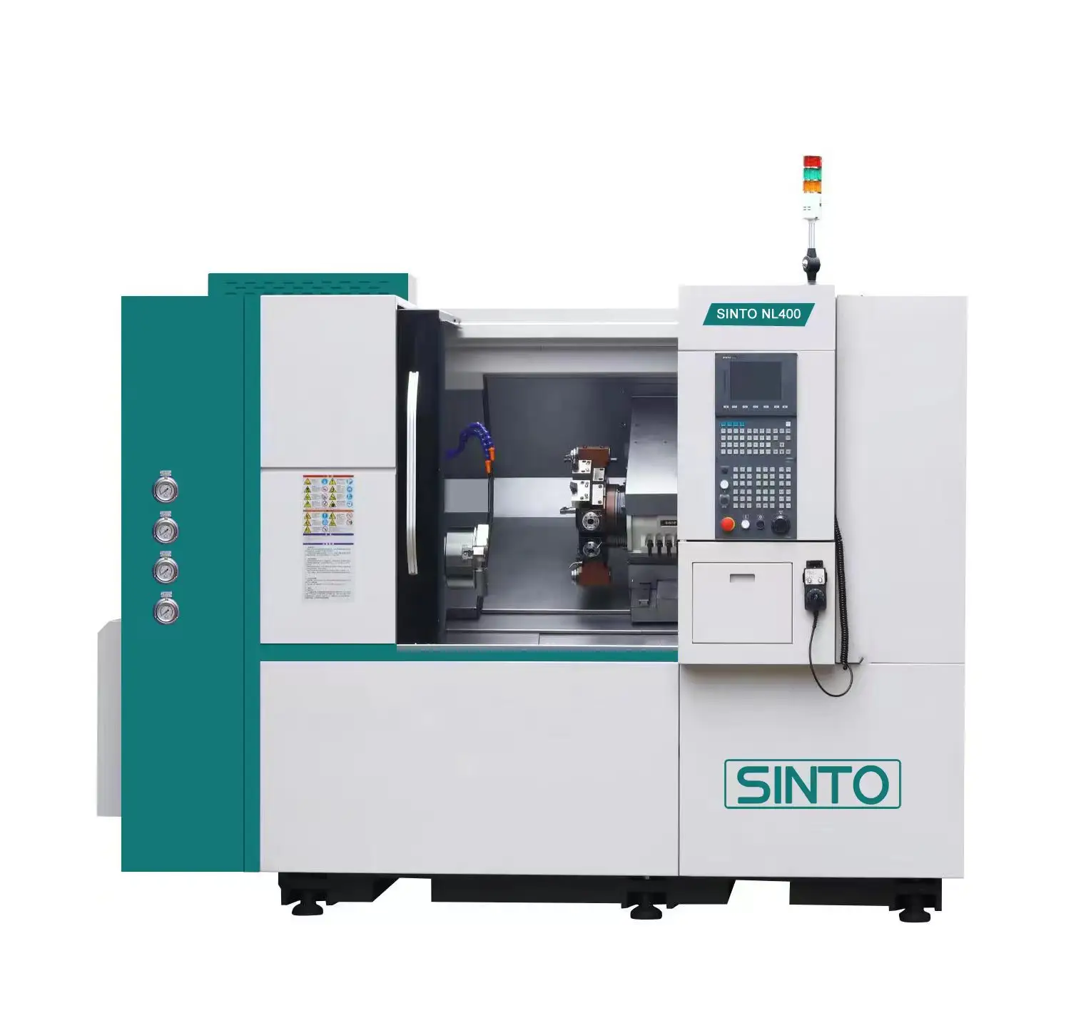 3-axis CNC turning center with driven tool turret VDI30/BMT45 slant bed lathe Sinto NL400