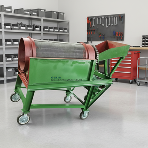 وحدة معالجة المعادن عالية الأداء مع نظام إعادة تدوير المياه المتكامل، غسالة أسطوانية دوارة لاستخراج الذهب من الرواسب - Product Image 1