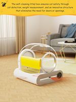 Bac à litière intelligent autonettoyant pour chat, facile à nettoyer, bac à litière automatique