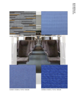 Tissu jacquard en laine et polyester résistant au feu pour sièges de train et de bus