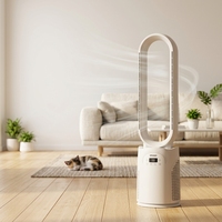 Ventilateur sur pied sans pales à circulation d'air naturelle, idéal pour la circulation de l'air en gros