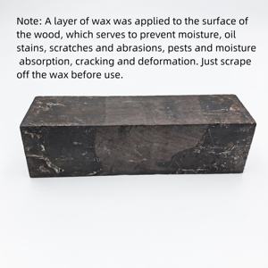 Bloc de bois HIVE en ébène <span class=keywords><strong>noir</strong></span> pour manche de couteau, 150*50*50MM, pour artisanat DIY avec surface cirée, bloc de sculpture sur bois pour guitare - Product Image 3
