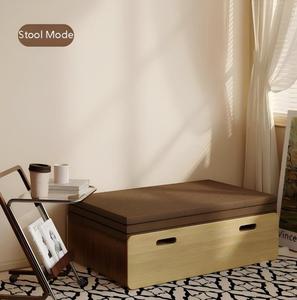 Nouveau <span class=keywords><strong>lit</strong></span> pliant en accordéon portable, canapé-<span class=keywords><strong>lit</strong></span> multifonctionnel 2 en 1 pour les petits espaces, utilisation domestique - Product Image 6