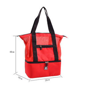 Bolsa con compartimento para Picnic de Vietnam con bolsas más frías Logotipo personalizado Bolso de mano de gran capacidad con bolsa de playa inferior más fresca - Product Image 6