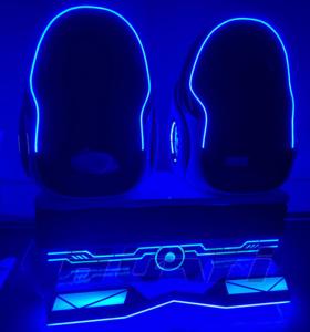 室内游乐园9D VR过山车射击影院游戏金属VR蛋椅街机游戏机<span class=keywords><strong>2</strong></span>座运动椅 - Product Image 1