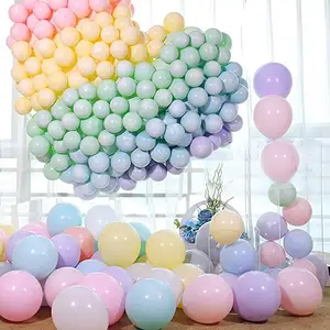 柠檬廉价粉彩Globos糖果色Metalizados优质乳胶派对气球什锦马卡龙儿童生日气球