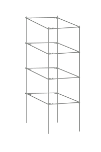 Torre <span class=keywords><strong>de</strong></span> estaca <span class=keywords><strong>de</strong></span> soporte <span class=keywords><strong>de</strong></span> planta <span class=keywords><strong>de</strong></span> jaula <span class=keywords><strong>de</strong></span> <span class=keywords><strong>tomate</strong></span> plegable cuadrada verde - Product Image 2