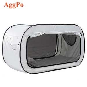 Letto Tende Interni Pop Up Portatile Telaio Tende Traspirante Grigio Cottage Spazio <span class=keywords><strong>di</strong></span> Privacy Queen Size Sacco A Pelo Tende - Product Image 1