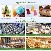 Grand gel industriel commercial congelé faisant le congélateur continu par lots/machine dure de Gelato de crème glacée