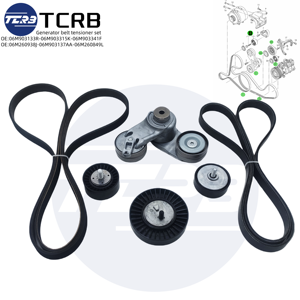06M903133R 06M903315K 06M903341F 06M260938J 06M903137AA 06M260849L Tensor da correia do gerador para Audi vw Porsche <span class=keywords><strong>3</strong></span>.0T - Product Image 1