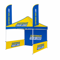 Tentes d'événements Adamx en aluminium avec impression par sublimation, ignifuges, imperméables, anti-UV, pour salons professionnels et événements commerciaux