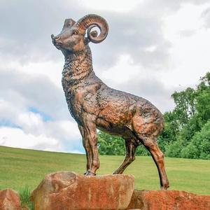Tượng Động Vật Linh Dương Tây Tạng Bằng Sợi Thủy Tinh Tùy Chỉnh Để Trang Trí Cảnh Quan Vườn Ngoài Trời Lớn - Product Image 6