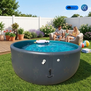 <span class=keywords><strong>Piscine</strong></span> gonflable ronde à montage rapide avec échelle et filtre pour enfants et adultes, <span class=keywords><strong>piscine</strong></span> extérieure en PVC Drop Stitch - Product Image 5