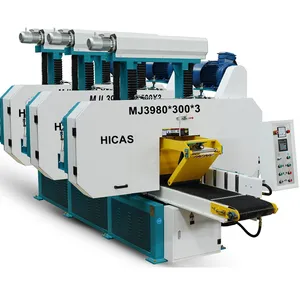 Hicas heavy duty multi head horizontal bandsaw resaw with high precision