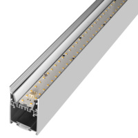 Perfil de Aluminio LED T5 de 50*75MM Personalizado, Iluminación de Oficina, Decoración de Techo, Plegable y Soldable, Serie 6000