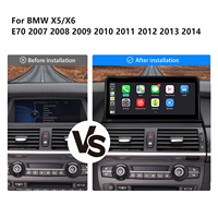 Autoradio multimédia 10,25'' pour BMW X5 E70 X6 E71, écran tactile, GPS, navigation intégrée, CarPlay sans fil, Android Auto, compatible avec le monde entier