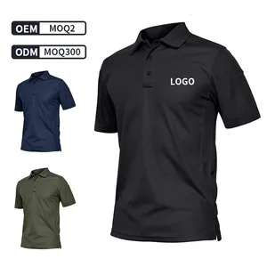 Diskon besar grosir kaus Golf pria Logo kustom kaus Polo Golf polos pria