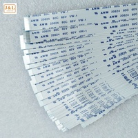 FFC/FPC câble plat Flexible AWM 20624 pas de 0.5mm 24 broches 50mm isotropie Direction avant adaptateur de connecteurs en laiton monophasé"