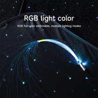 Alfombrillas de fibra óptica Twinkle Stars para coche, alfombrillas LED con luz de estrella con Control remoto por aplicación, 4 unids/set para decoración de alfombrillas LED para coche