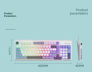 <span class=keywords><strong>Clavier</strong></span> de jeu filaire USB 98 touches avec LED mixtes, ODM/OEM d'usine, en stock, Type-C, <span class=keywords><strong>clavier</strong></span> de jeu filaire USB 98 touches détachable avec bouton - Product Image 5