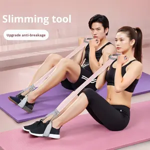 Banda di Resistenza a Pedale, Corda Elastica per Assistenza Sit-Up, <span class=keywords><strong>Allenamento</strong></span> per Stretching delle <span class=keywords><strong>Braccia</strong></span>, Modellamento Addominale, Attrezzatura per Fitness Domestico - Product Image 4