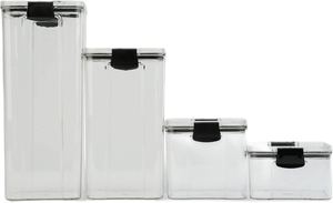 Support OEM <b>Kitchen</b> Use Transparent Plastic Food Storage Containers Set Multifunction Design Custom Logo Available Polygon Shape - Product Image 2