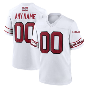 Großhandel Jersey Arizona US Team Sport T-Shirts Rot Weiß Schwarz Unisex Sublimation Benutzer definierte Stickerei American Football Jersey - Product Image 2
