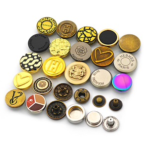 KUNSHUO Custom Logo Press Jacket Snap <b>Button</b> Eco-Friendly 4-Part Metal <b>Gold</b> for Clothing & Factory Clothes Made From Zinc Alloy - Product Image 4
