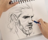 Carnet d'art personnalisé à couverture rigide pour la pratique du dessin de mangas et de bandes dessinées