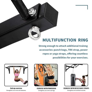 Fitness Steel Wall Mounted Heavy Duty Multi Grip <b>Pull</b> <b>up</b> <b>Bar</b> with 200kg Max Load Best Monkey <b>Bar</b> Chin <b>up</b> <b>Bar</b> - Product Image 2