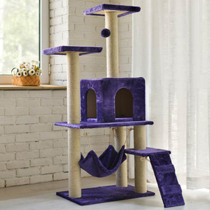 Commercio all'ingrosso di animali prodotti del negozio big <span class=keywords><strong>cat</strong></span> tree house torre con muuse giocattoli per petty amore gatto arrampicata sport casa dell'animale domestico - Product Image 4
