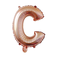 16 ''Alphabet Ballon Lettres 16 pouces Personnalisé Rose Or Hélium Gaz Rempli Lettre Gonflable Feuille Ballon En Gros