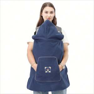 Capa para Portabebés de Invierno, Funda, Manta, Bolsa, Soporte de Tela, Sudadera con Capucha para Portabebés, para Recién Nacidos, Suave y Fácil de Usar - Product Image 3