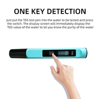 Testeur de qualité de l'eau potable pour aquariums et piscines hydroponiques Compteur TDS portable en un clic Stylo TDS détection PPM Affichage LCD