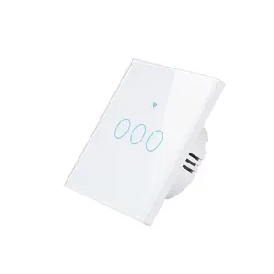 2023 China Best 3 Gang Wifi Frequency 2.4GHz EU WIFI Smart Wall Touch Switch for Home Appliances PST-WF-E3