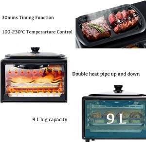 3-in-1 Electric Breakfast Maker Microwave Toaster Oven Coffee Maker Frying Pan Plastic Housing 7L Capacity Temperature Control - Product Image 4
