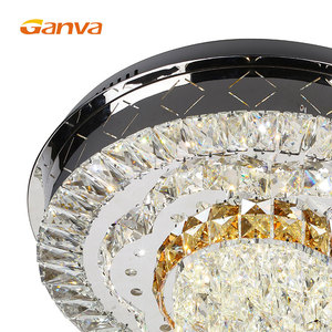 Lámpara de Techo <span class=keywords><strong>LED</strong></span> Redonda de Cristal para Decoración de Interiores de Lujo Ganva - Product Image 4
