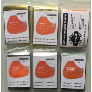 Manta de lámina de plata salvavidas de emergencia portátil para senderismo al aire libre Rescate de aislamiento térmico - Product Image 5