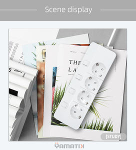 Portable 4 Outlet <b>Extension</b> <b>Socket</b> 2m Cord Surge Protector Power Strip with Switch - Product Image 2