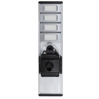 Éclairage solaire de rue à haute efficacité 100W IP66 190LM/W LED avec télécommande intelligente, garantie de 3 ans, construction en alliage d'aluminium