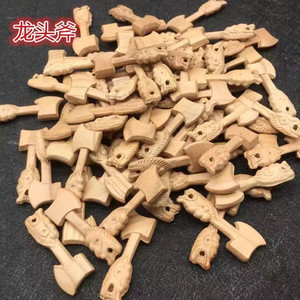 มีดหัวมังกรไม้พีชแกะสลักอย่างประณีต ขนาด 4 ซม. สำหรับงาน DIY และตกแต่งบ้าน - Product Image 3