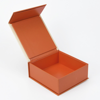 Boîte cadeau rigide en cuir personnalisée avec finition mate pour crème pour le visage et rouge à lèvres, emballage cosmétique à couvercle rabattable