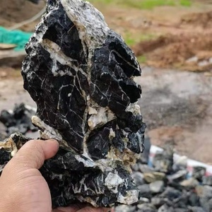 Batu Seiryu Cuci Asam Urat Hitam Putih Murni untuk Tangki Ikan Akuarium - Product Image 4